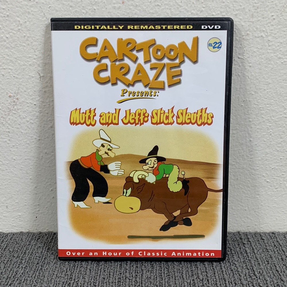 Cartoon Craze Presents Mutt and Jeff: Slick Sleuths Vol 22 (DVD, 2004) Slimcase